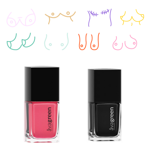 Set of 2: Breast Friends (Pink Ink)
